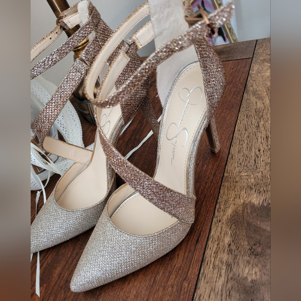 Jessica Simpson Sparkle Glitter Ombre Heels - Picture 3 of 15